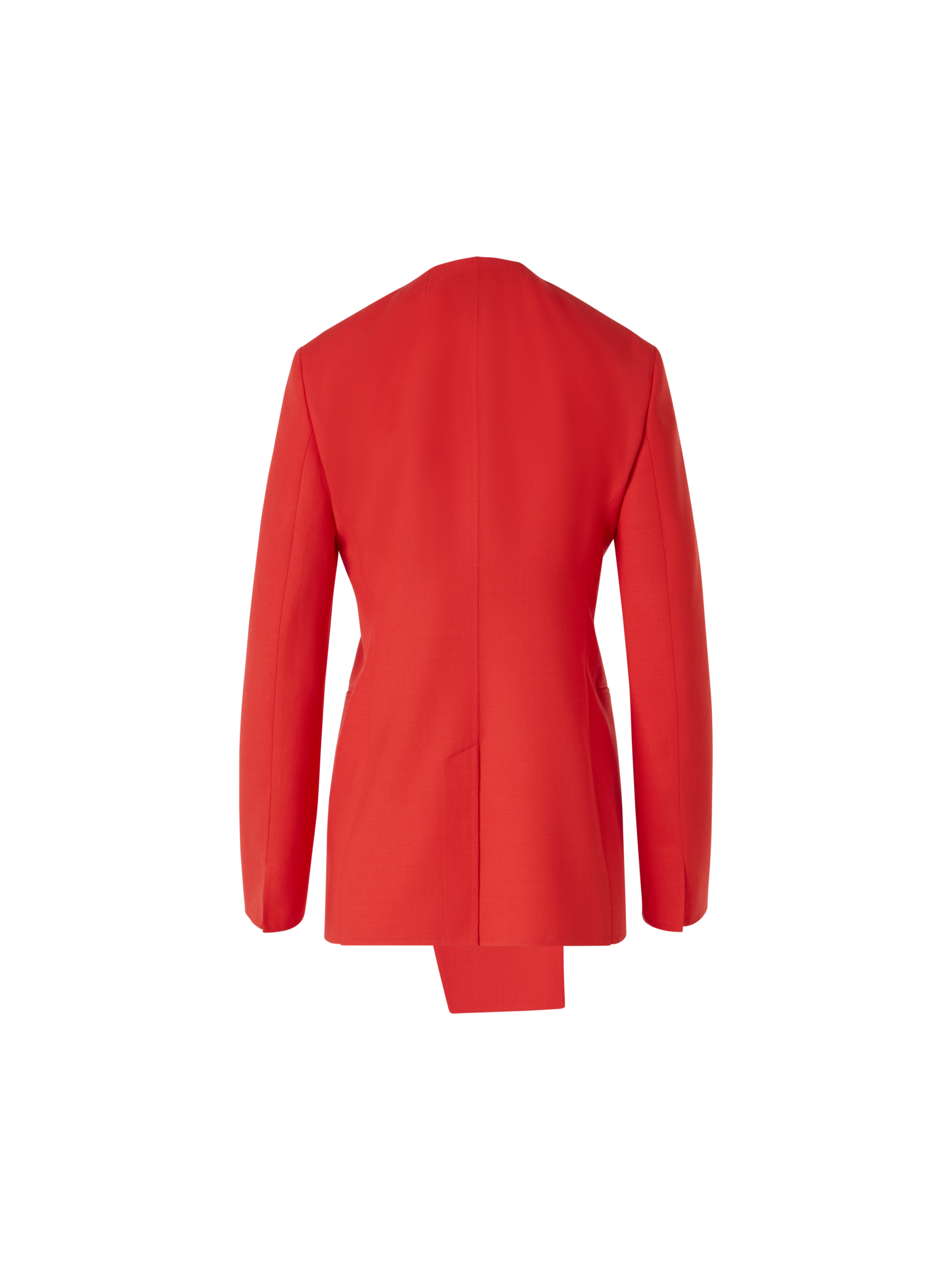 Designer Hemil taillierte Jacke mit Polygon-Patchwork - Rot