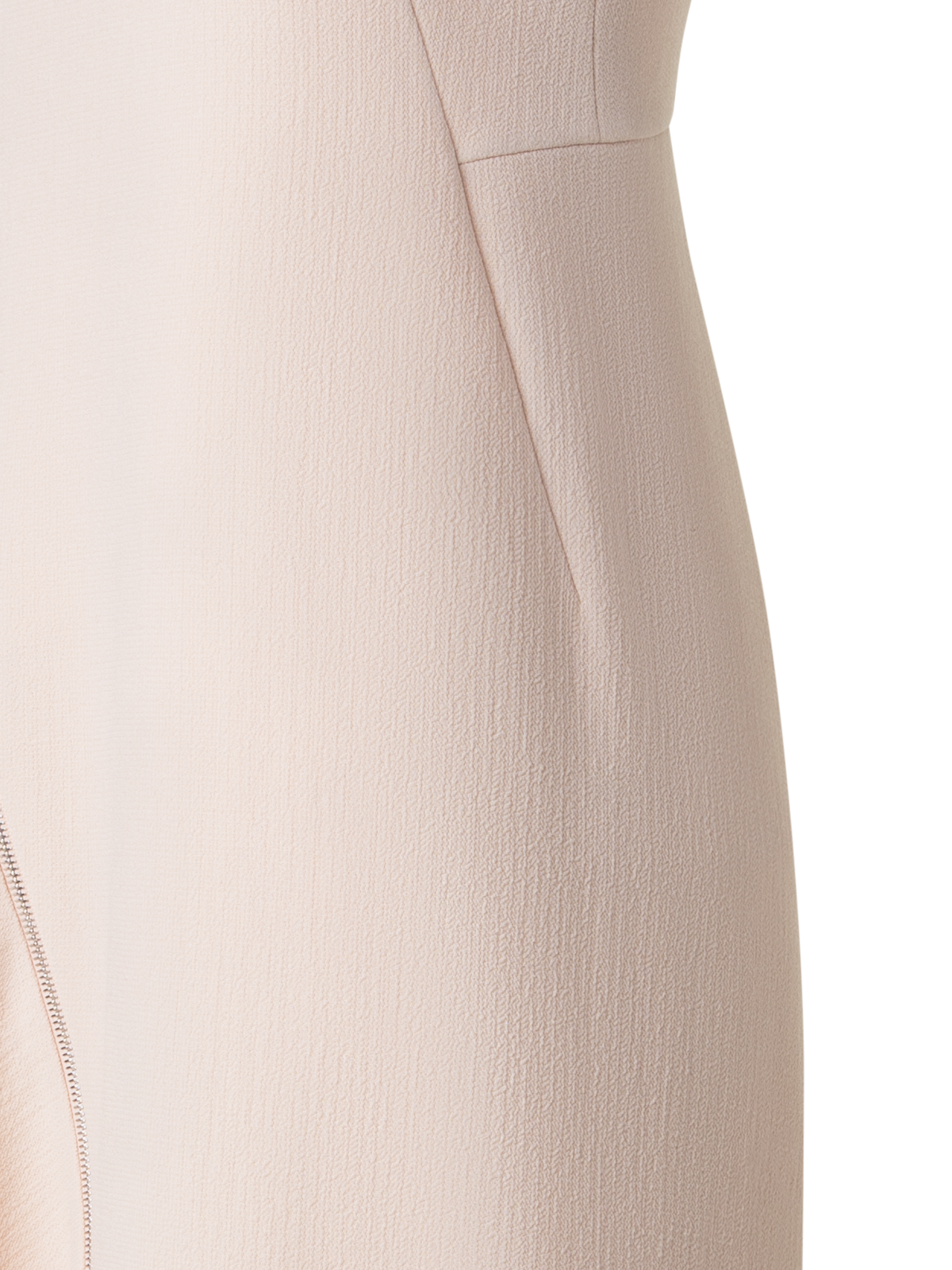 Designer Asymmetrisches Kleid aus Woll-Doubleface - Rosa