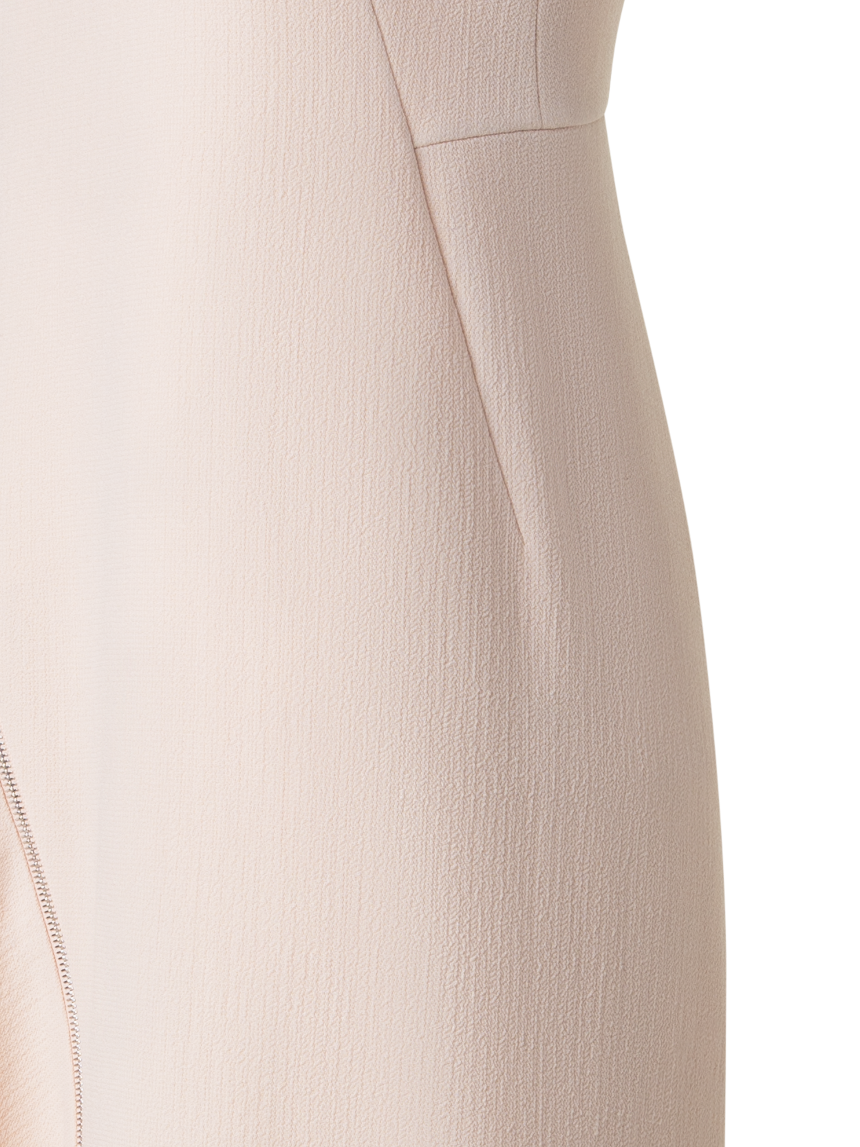 Designer Asymmetrisches Kleid aus Woll-Doubleface - Rosa