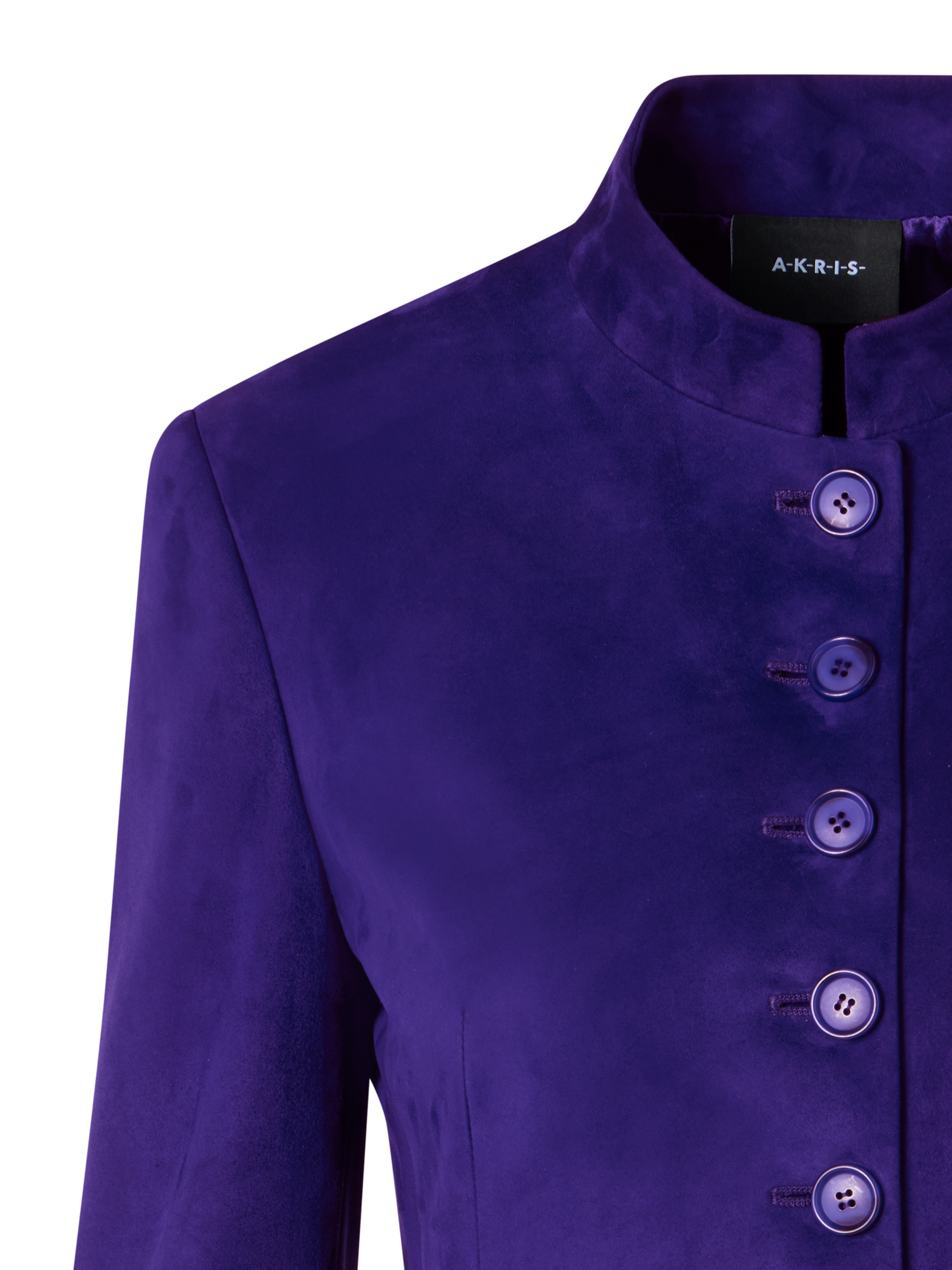 Designer Deva Kurzjacke aus Wildleder - Violett