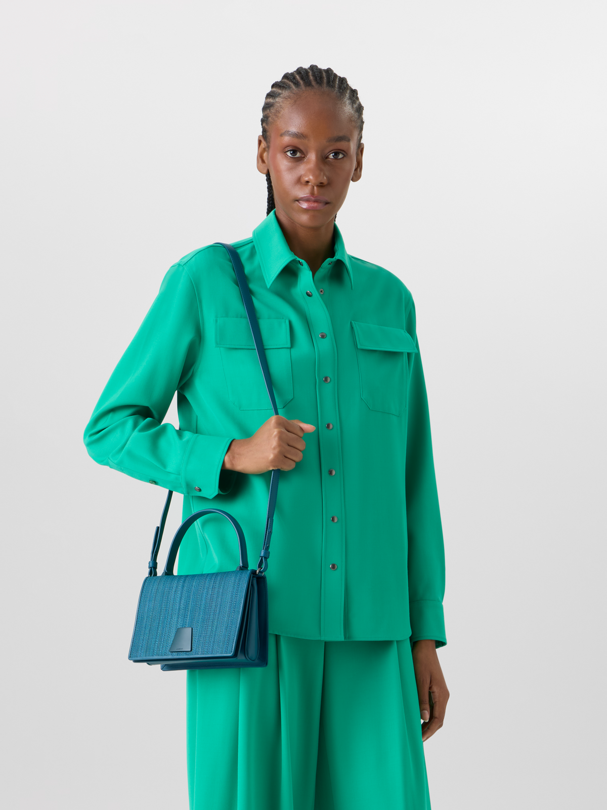 Designer Alice Mini Handle Bag - Blau #editorial