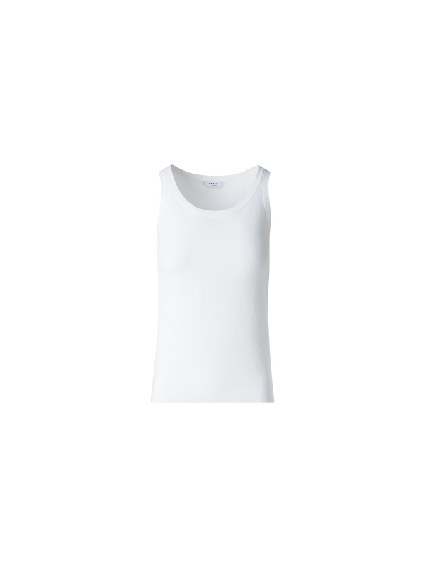 Designer Cremefarbenes Strick-Tank-Top - Ecru - Weiss
