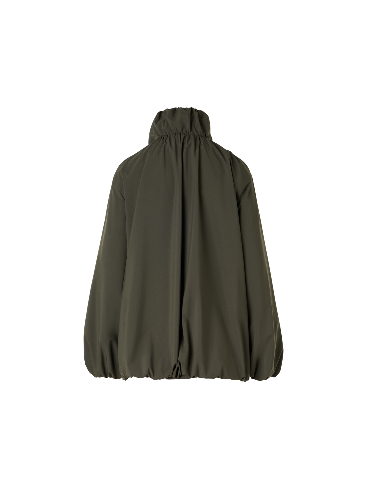 Designer Kurzparka aus wasserabweisendem Parachute-Taft - Grün