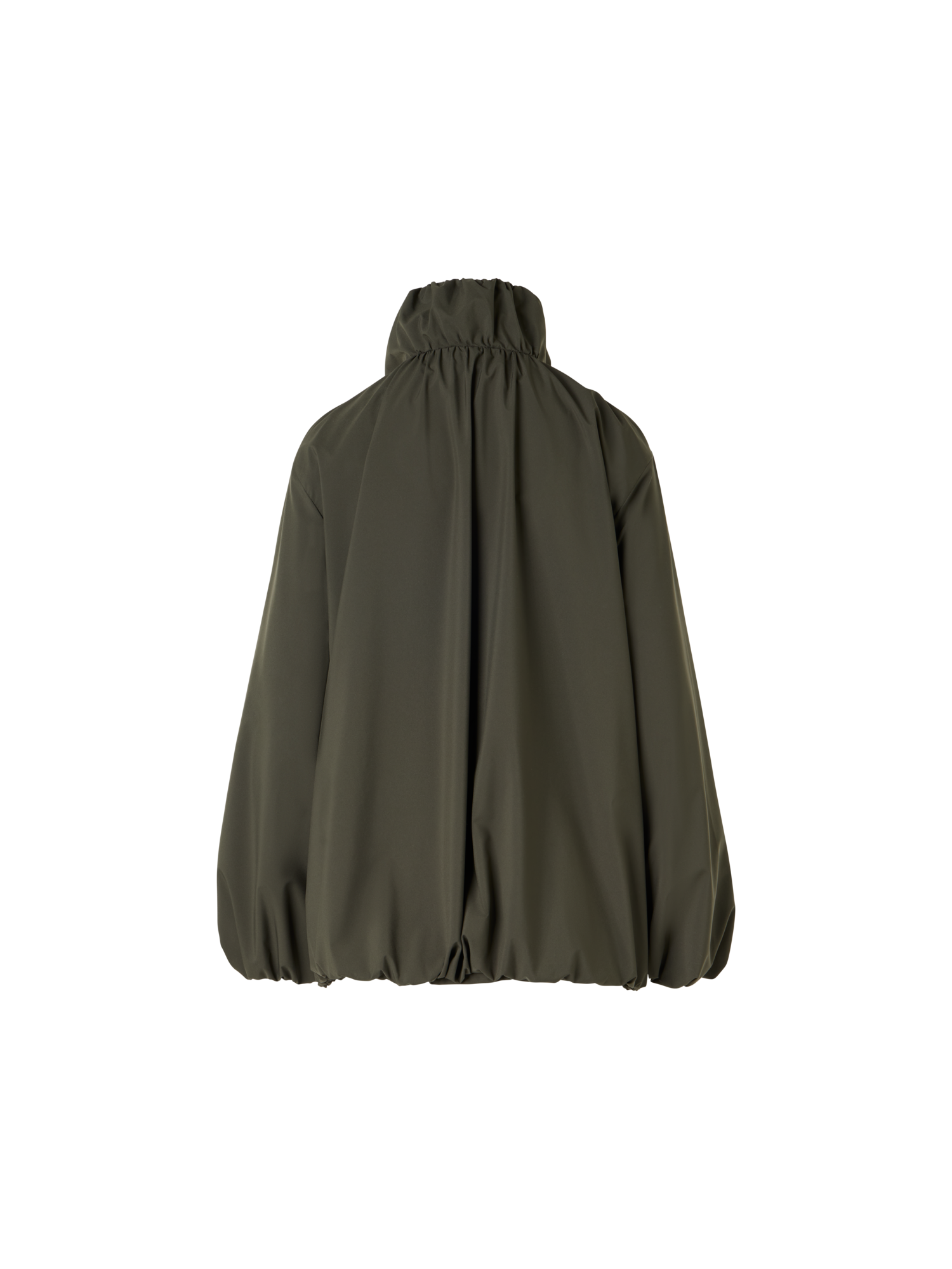 Designer Kurzparka aus wasserabweisendem Parachute-Taft - Grün