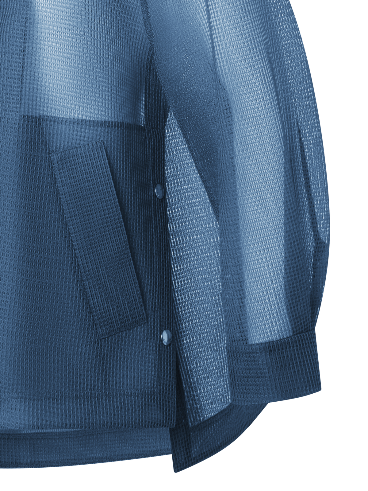 Designer Wasserabweisender Oversize-Parka - Blau