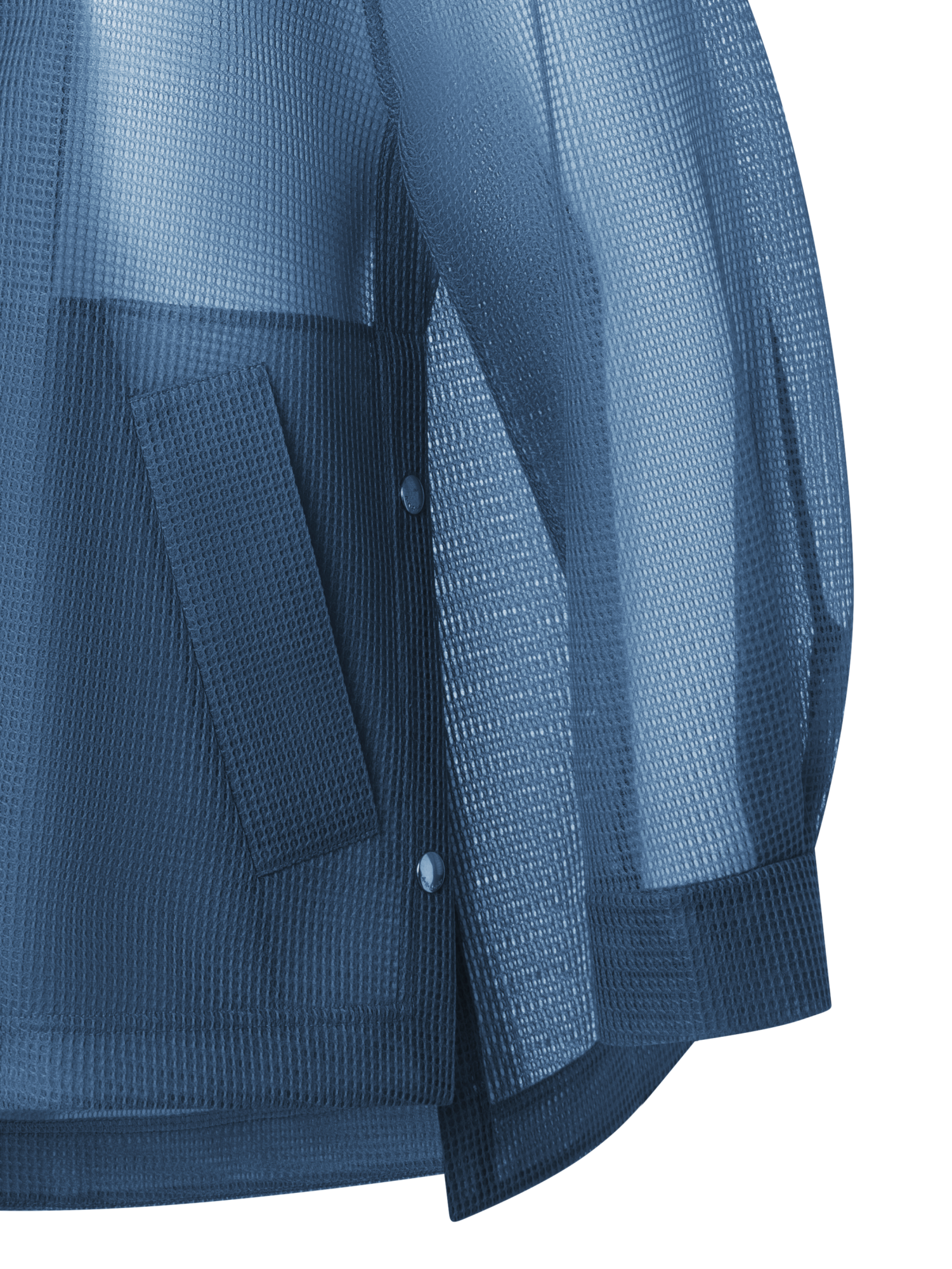 Designer Wasserabweisender Oversize-Parka - Blau