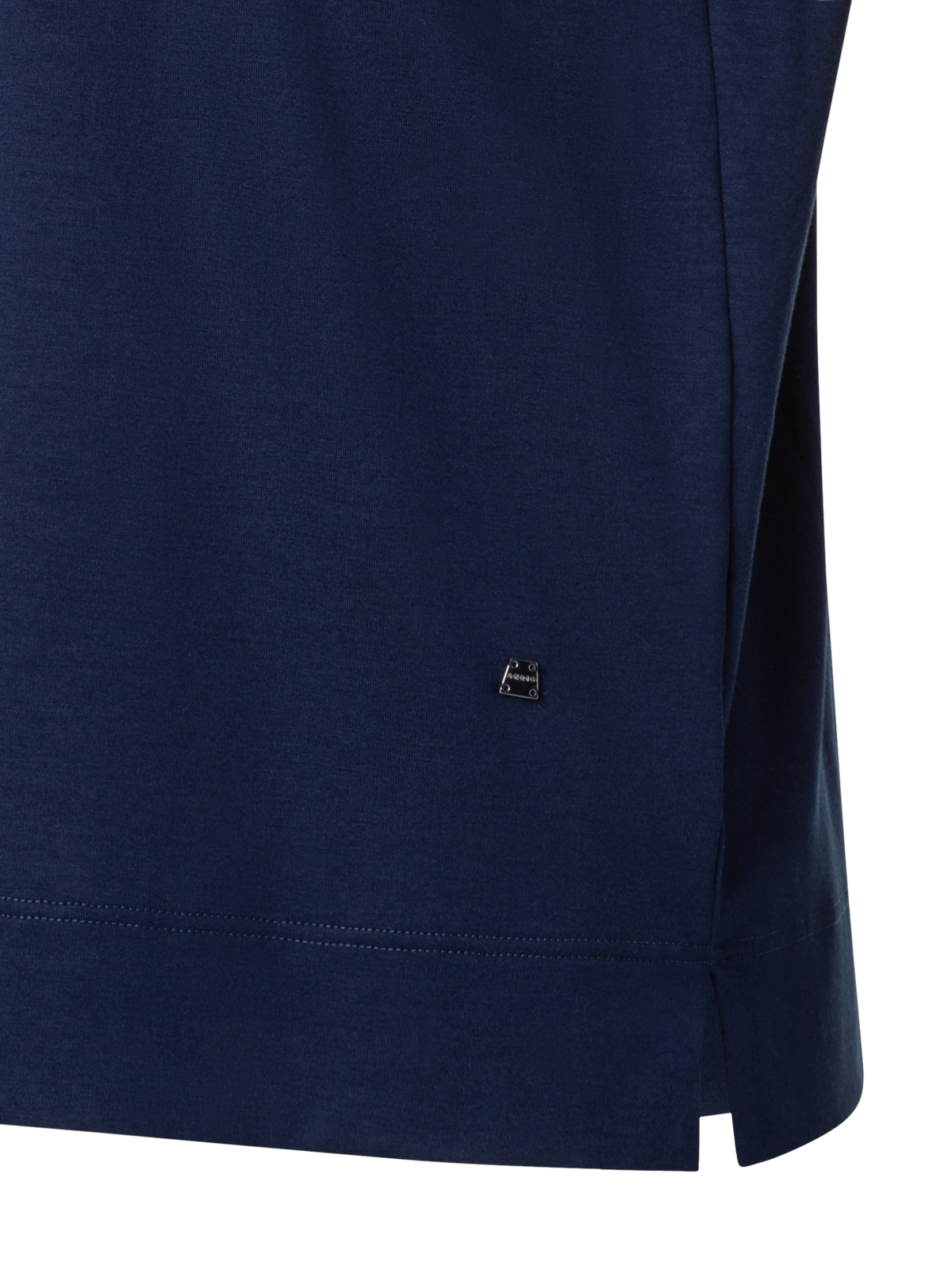 Designer T-Shirt aus Baumwoll-Jersey - Dunkelblau - Blau