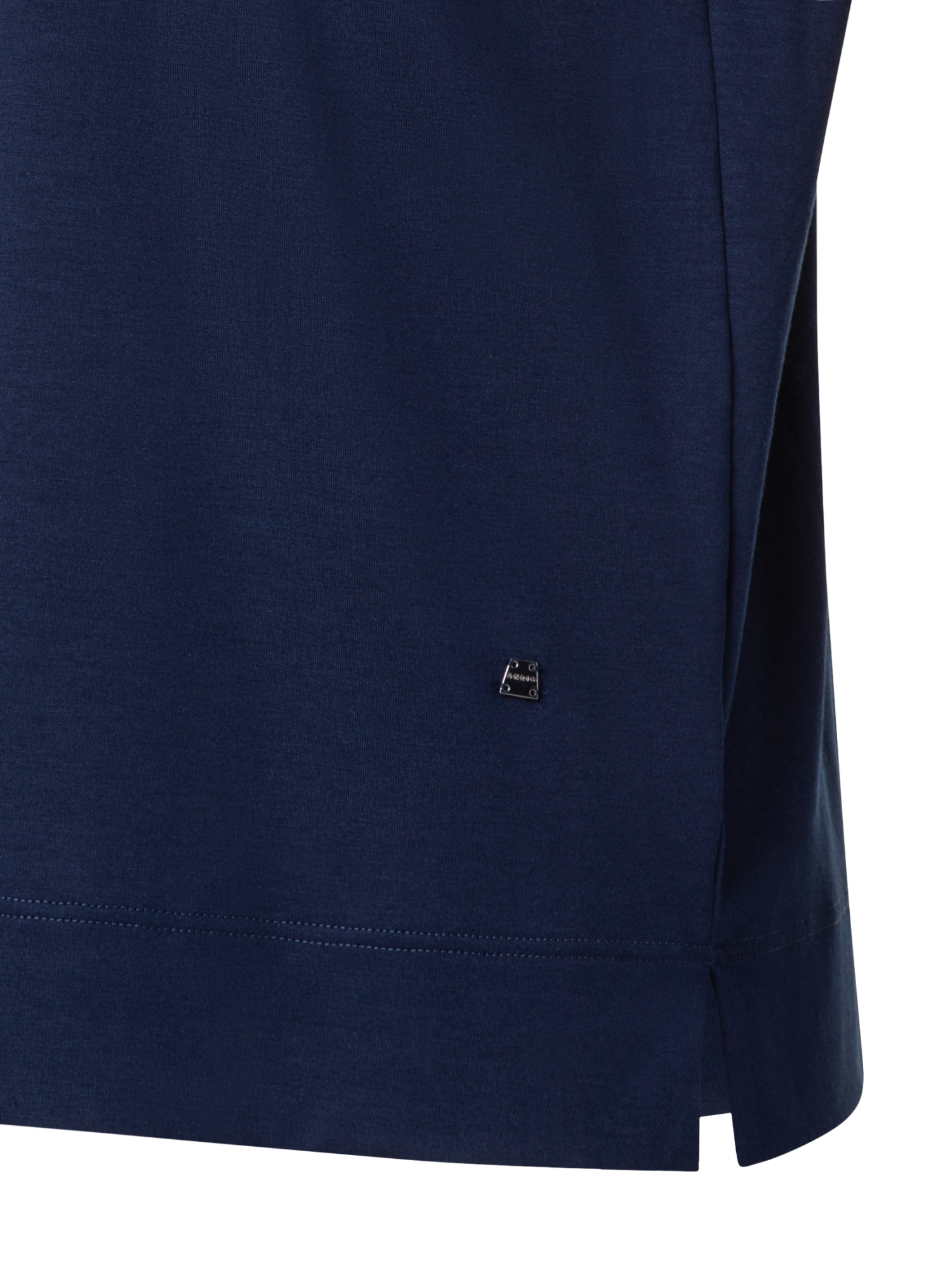 Designer T-Shirt aus Baumwoll-Jersey - Dunkelblau - Blau