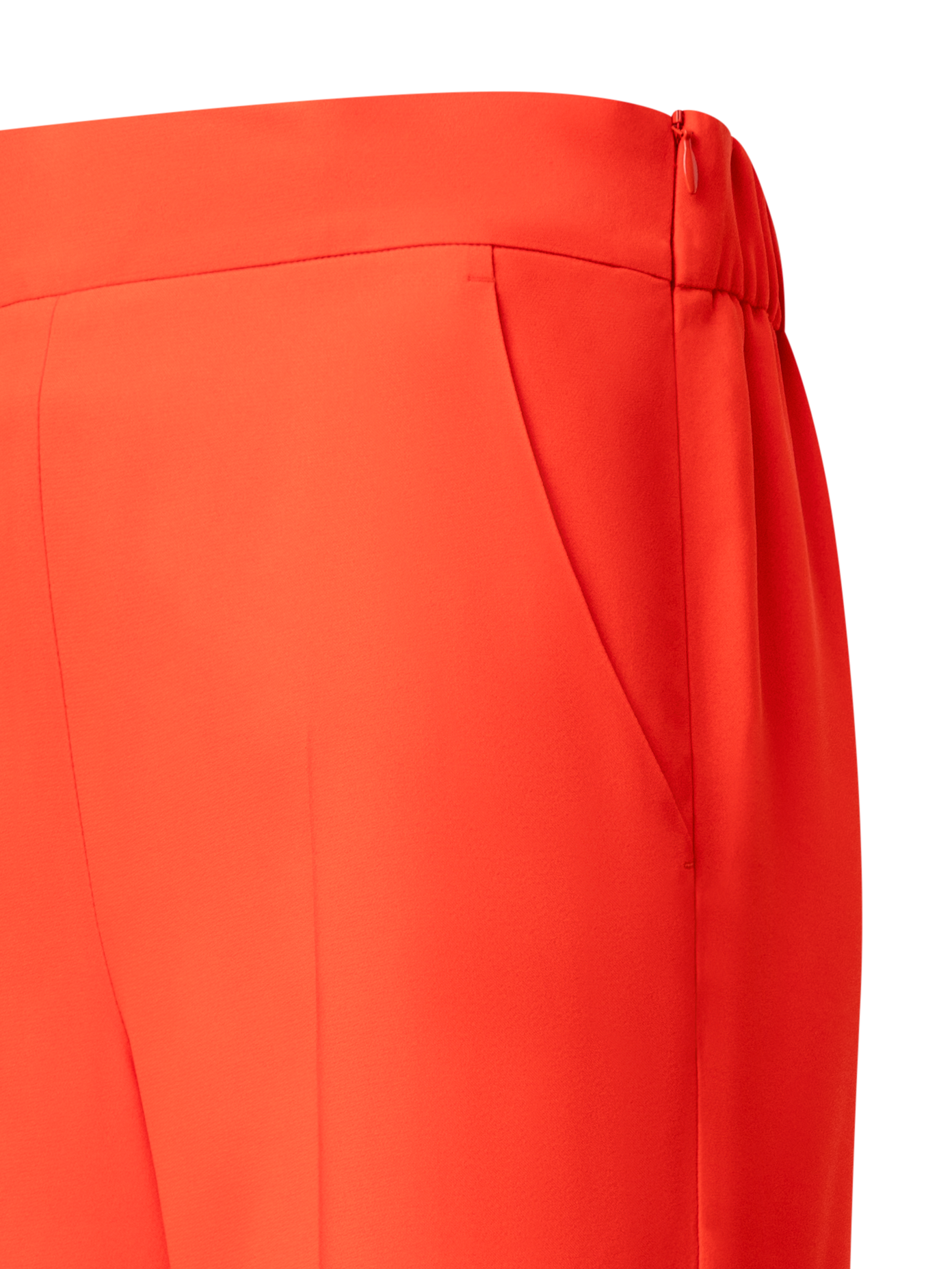 Designer Tapered Hose aus Crêpe - Rot