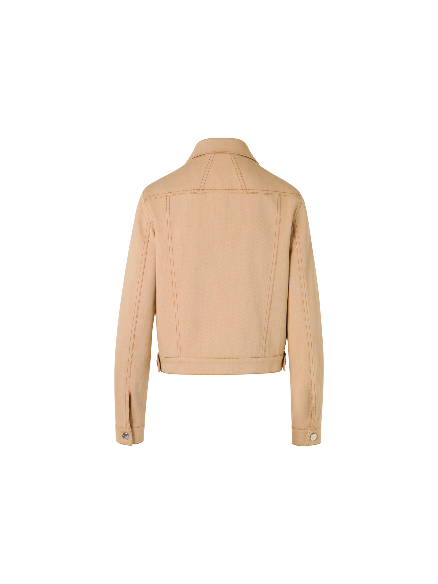 Designer Hilbert Kurzjacke aus Stretch-Baumwoll-Denim - Beige