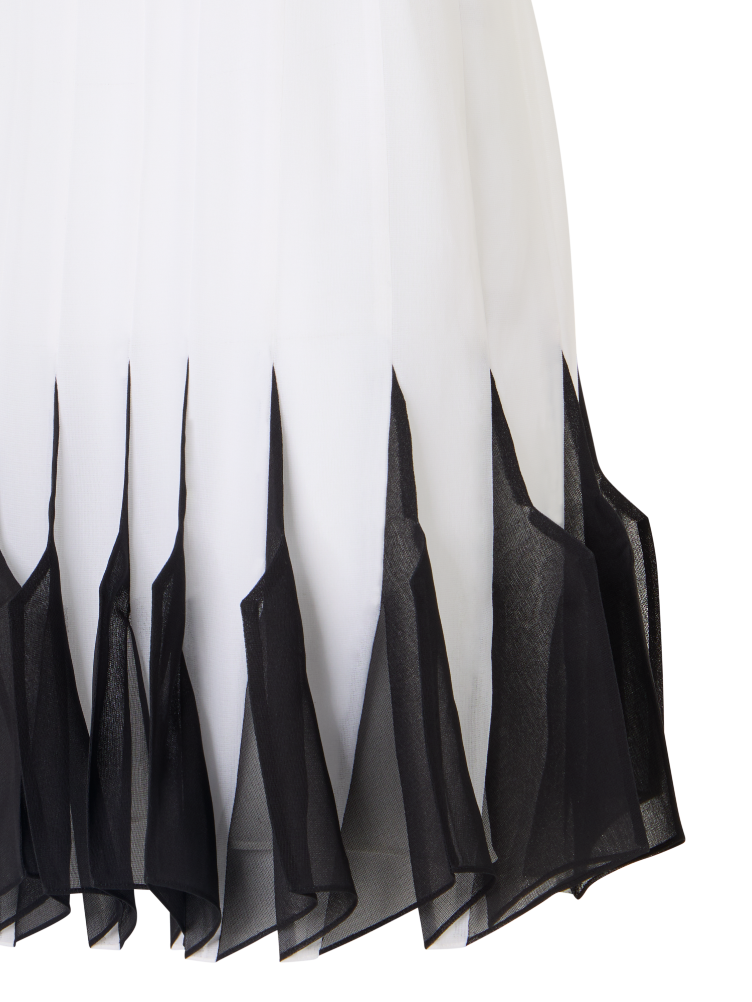 Designer Midikleid aus Seide mit High-Plains-Einsätzen - Ecru