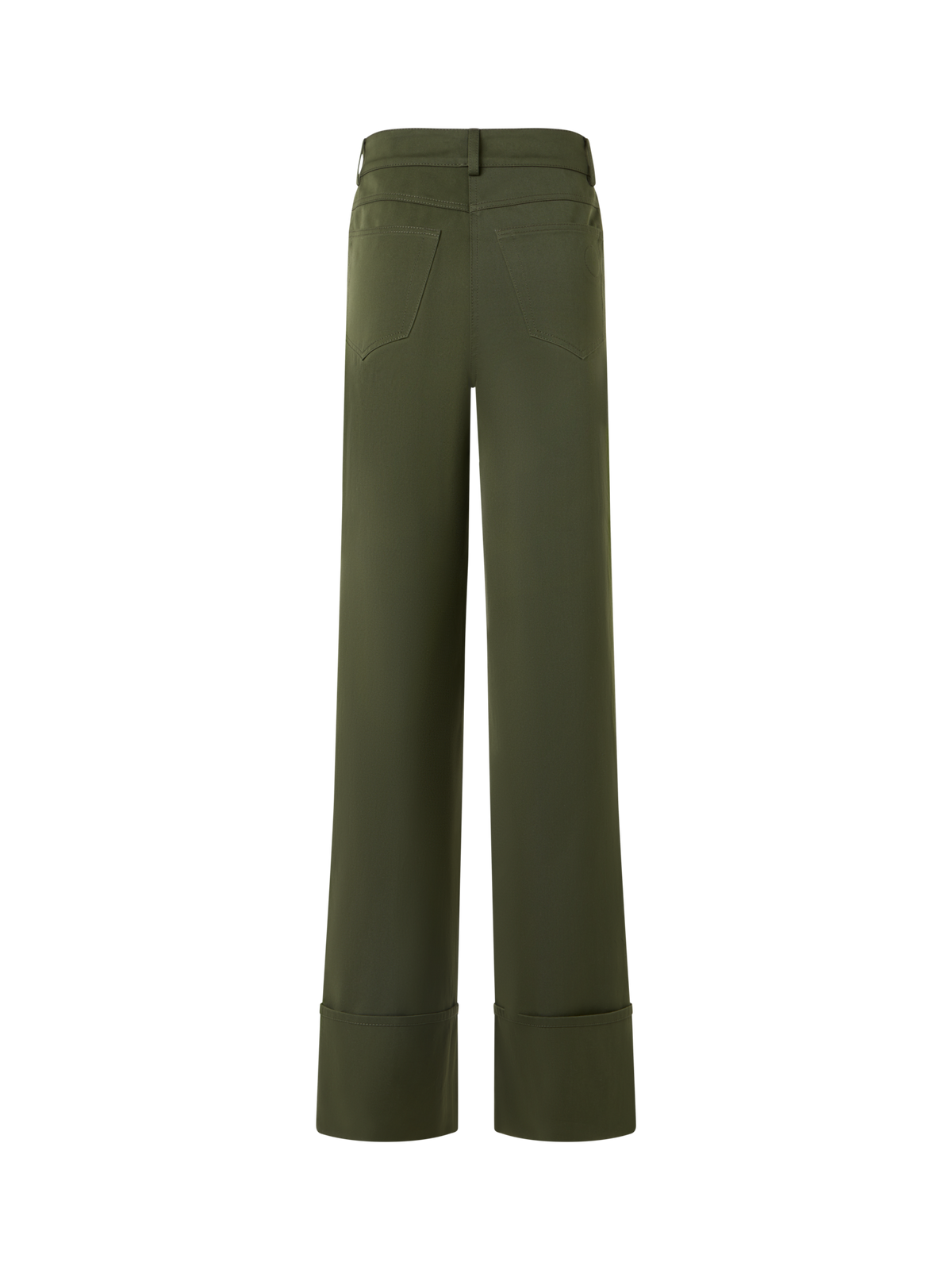 Designer Cooper Hose aus Baumwollgabardine - Grün