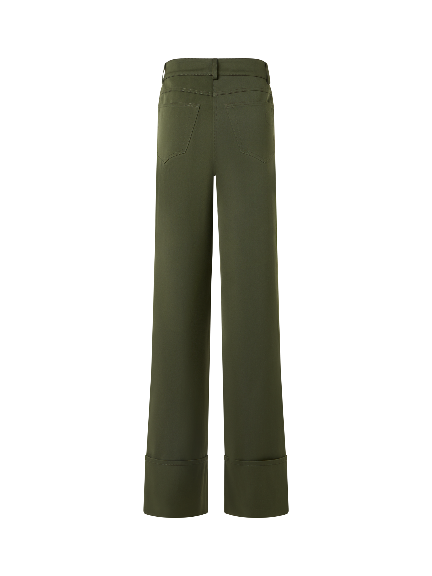 Designer Cooper Hose aus Baumwollgabardine - Grün