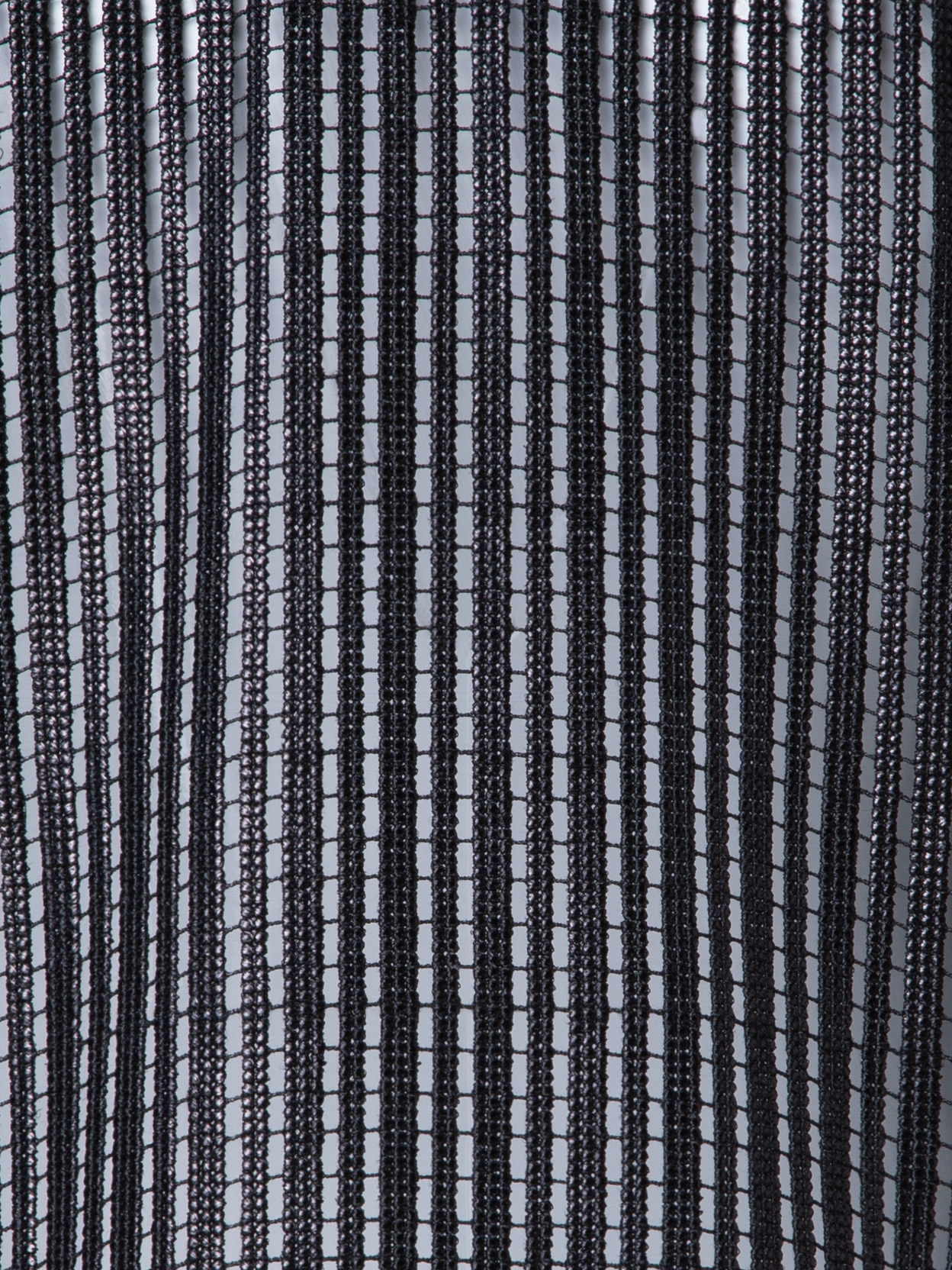 Designer Jacke in Streifen Stickerei - Schwarz