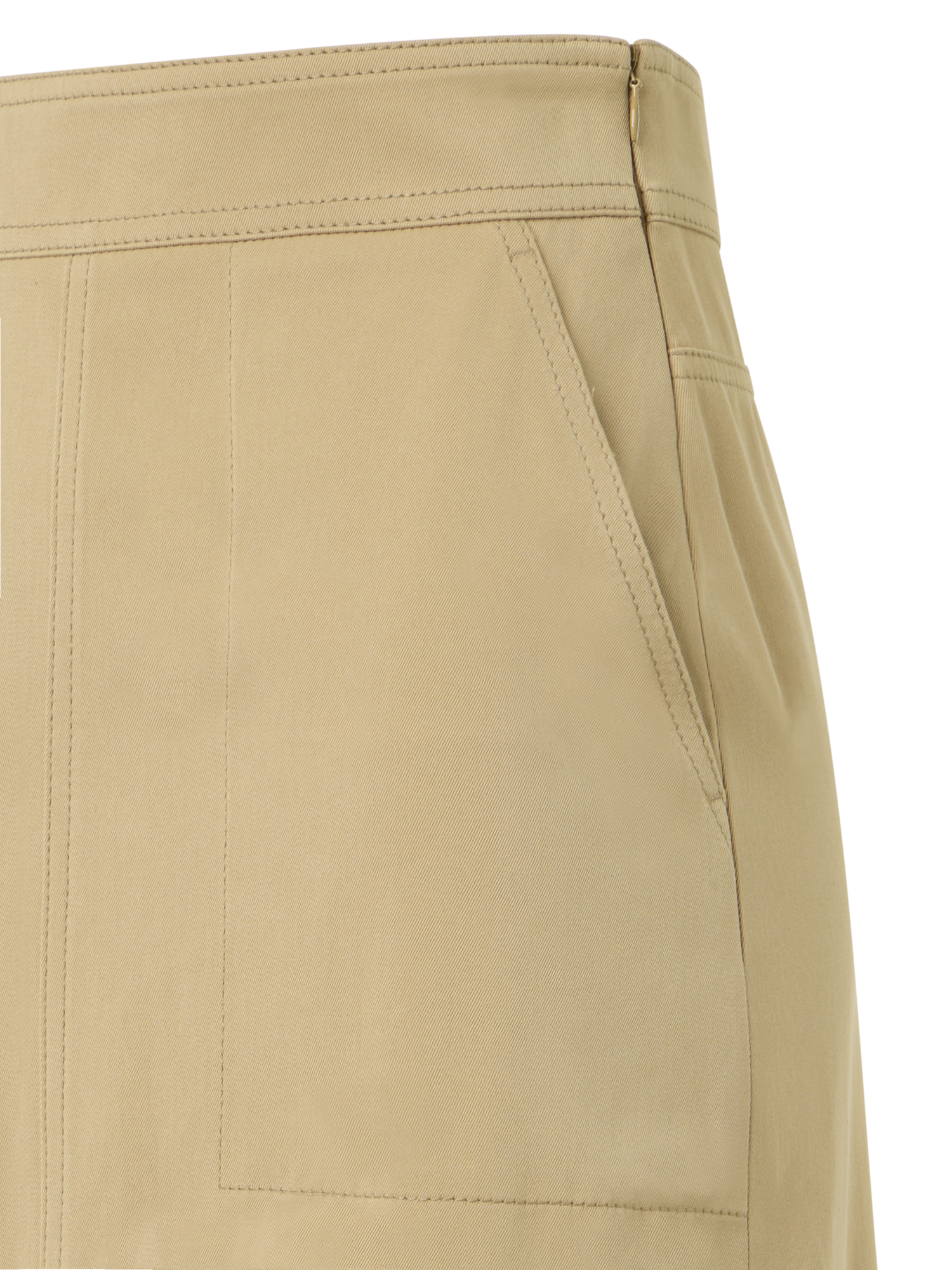 Designer A-line Skirt - Beige