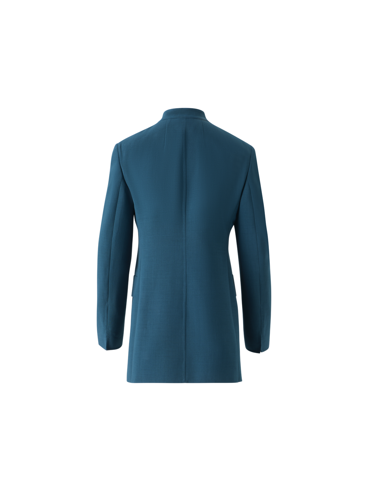Designer Alvar Jacke im Cardigan-Stil aus Woll-Doubleface - Grün