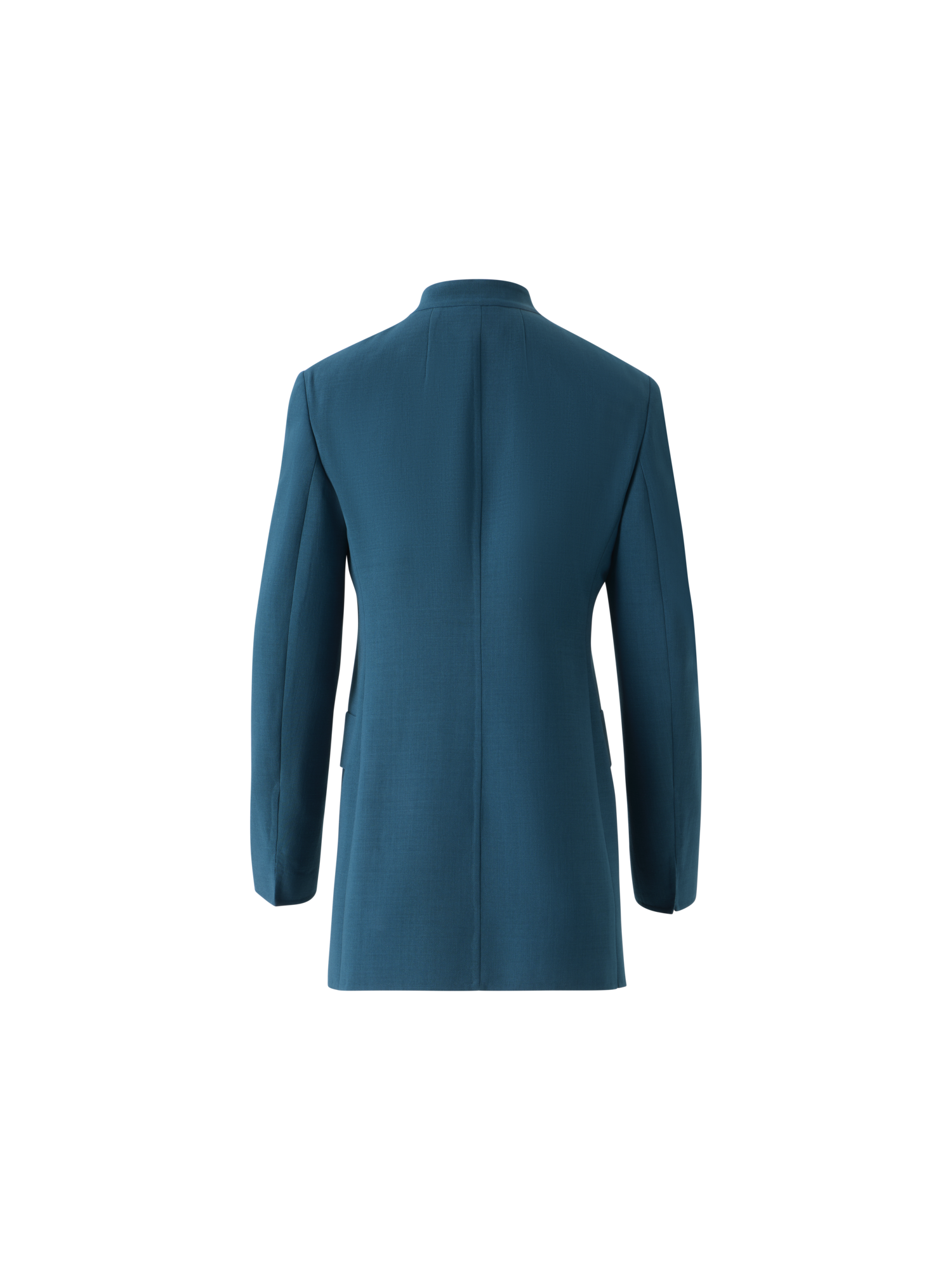 Designer Alvar Jacke im Cardigan-Stil aus Woll-Doubleface - Grün