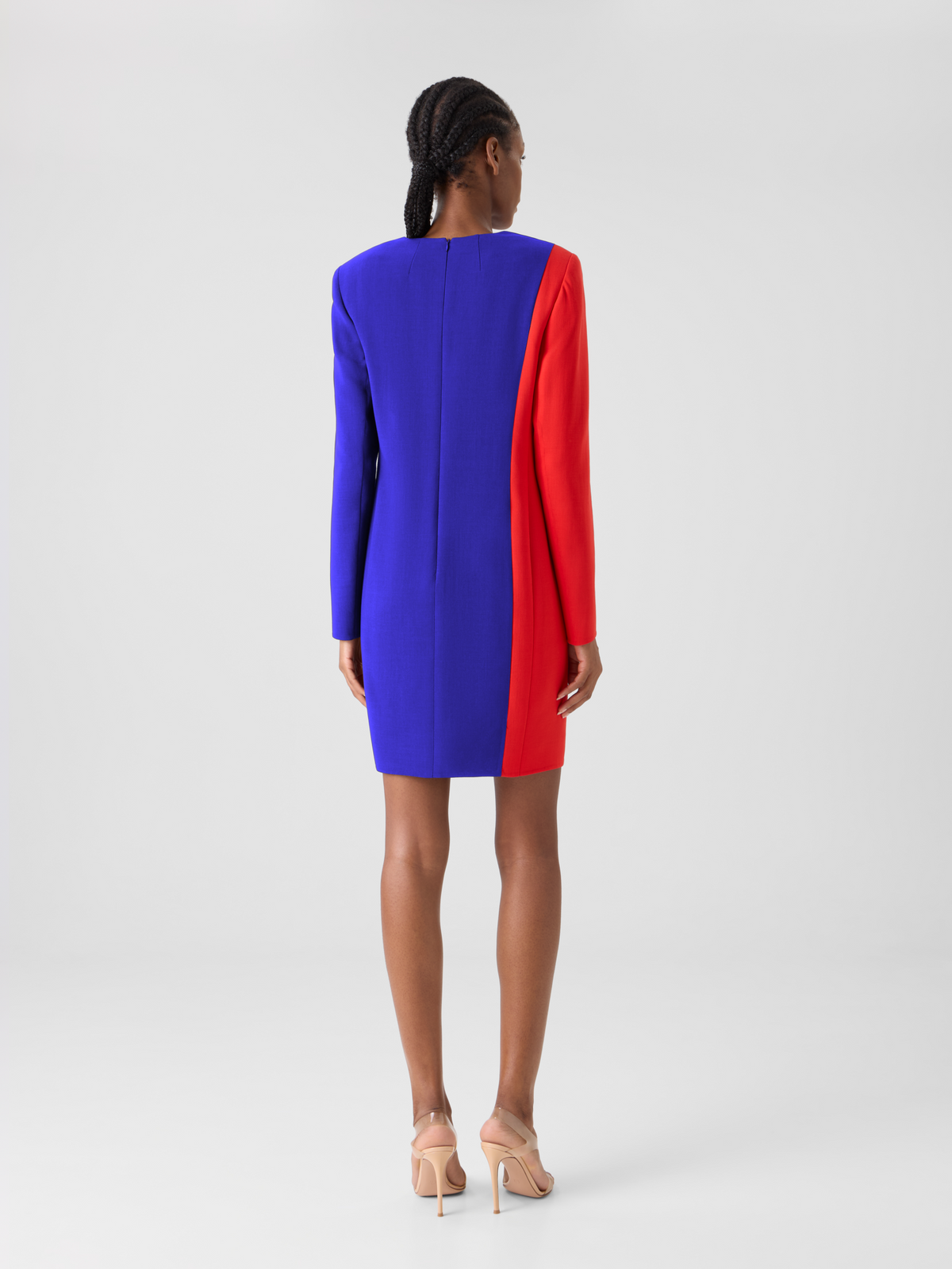 Designer Etuikleid mit Vortex-Patchwork - Bunt #editorial