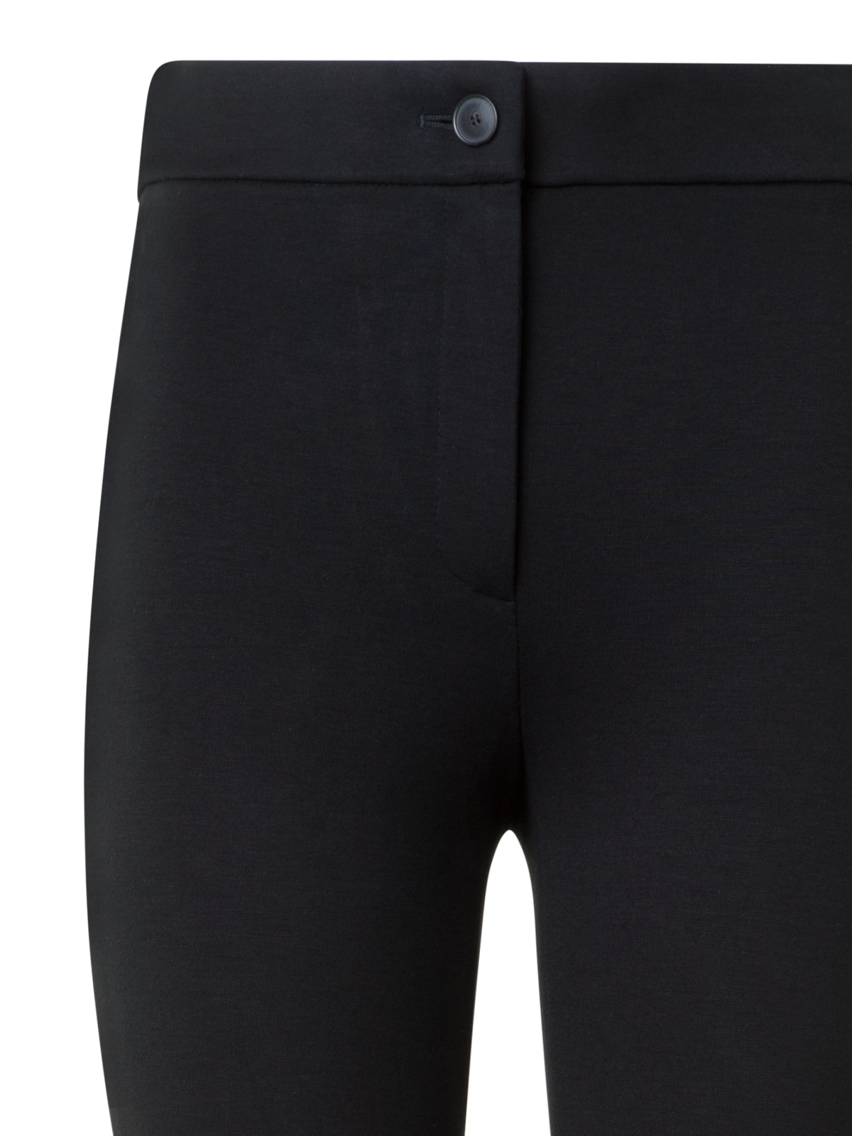 Designer Skinny Leggings aus Stretch-Jersey - Schwarz