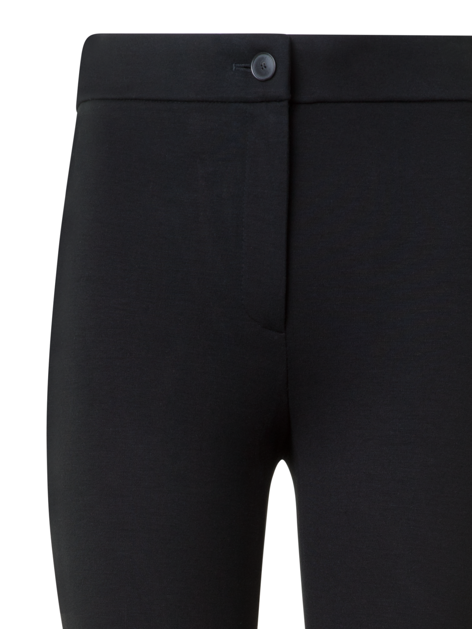 Designer Skinny Leggings aus Stretch-Jersey - Schwarz
