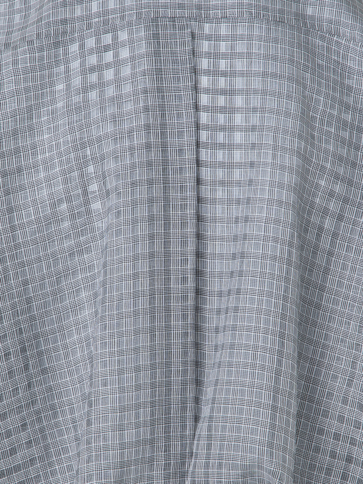 Designer Semi-Transparente Bluse mit plissierter Taille - Schwarz - Grau - Bunt