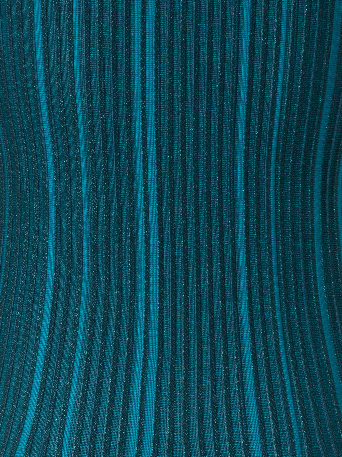 Designer Ärmelloses Strickkleid aus Seiden-Ripp-Lurex - Grün