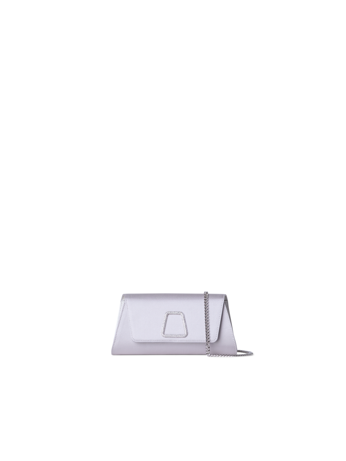 Designer Anouk Mini Trapezoid Clutch - Blau - Grau - Silber - Rosa