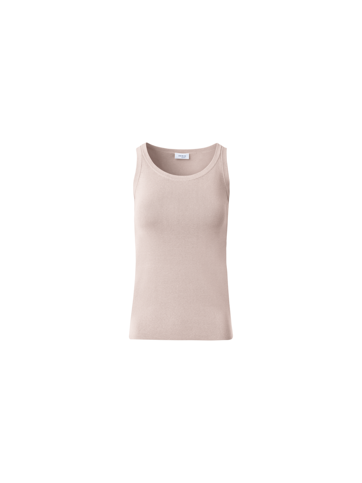 Designer Ärmelloses Top mit Rundhalsausschnitt - Beige