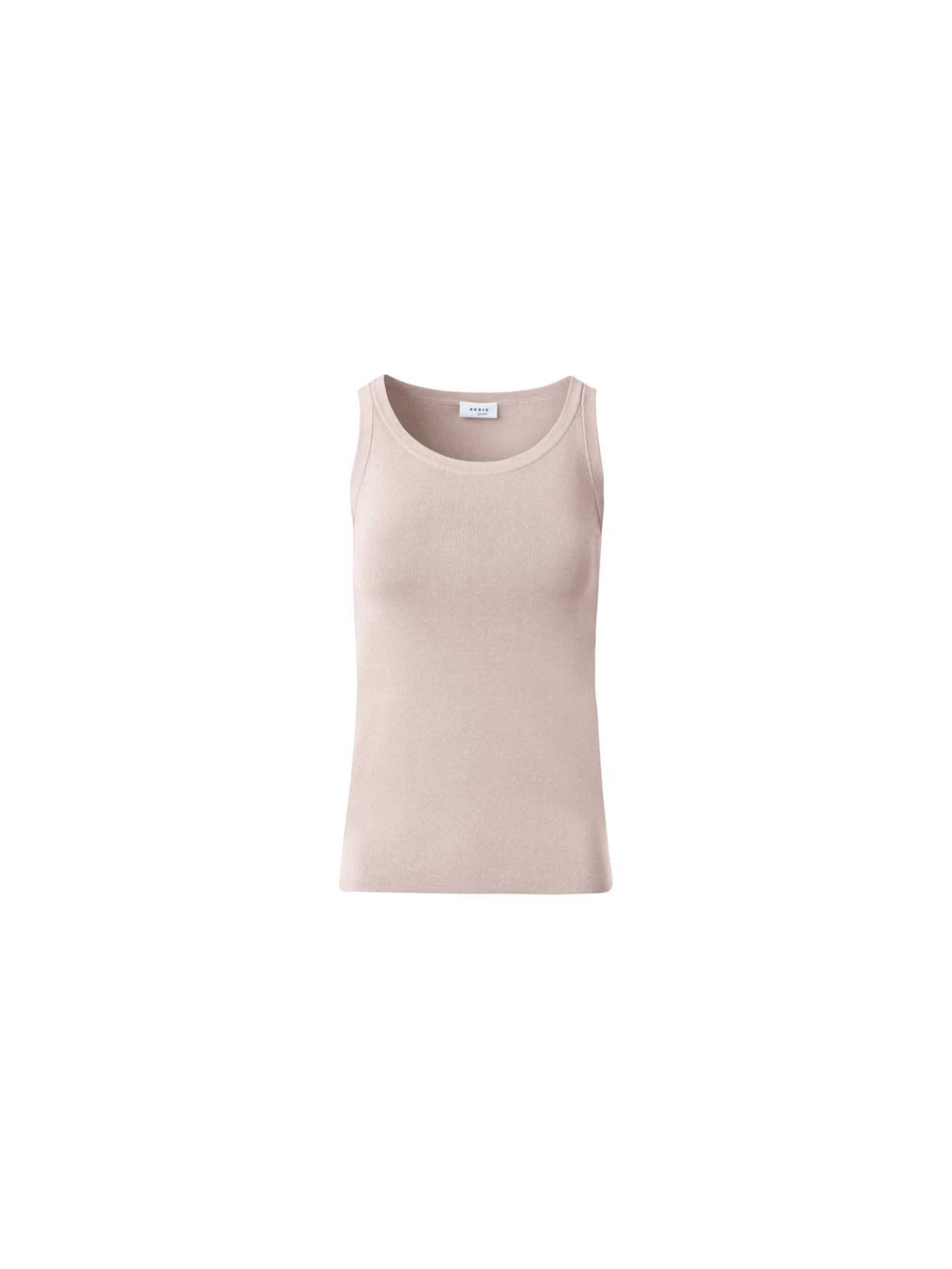 Designer Ärmelloses Top mit Rundhalsausschnitt - Beige