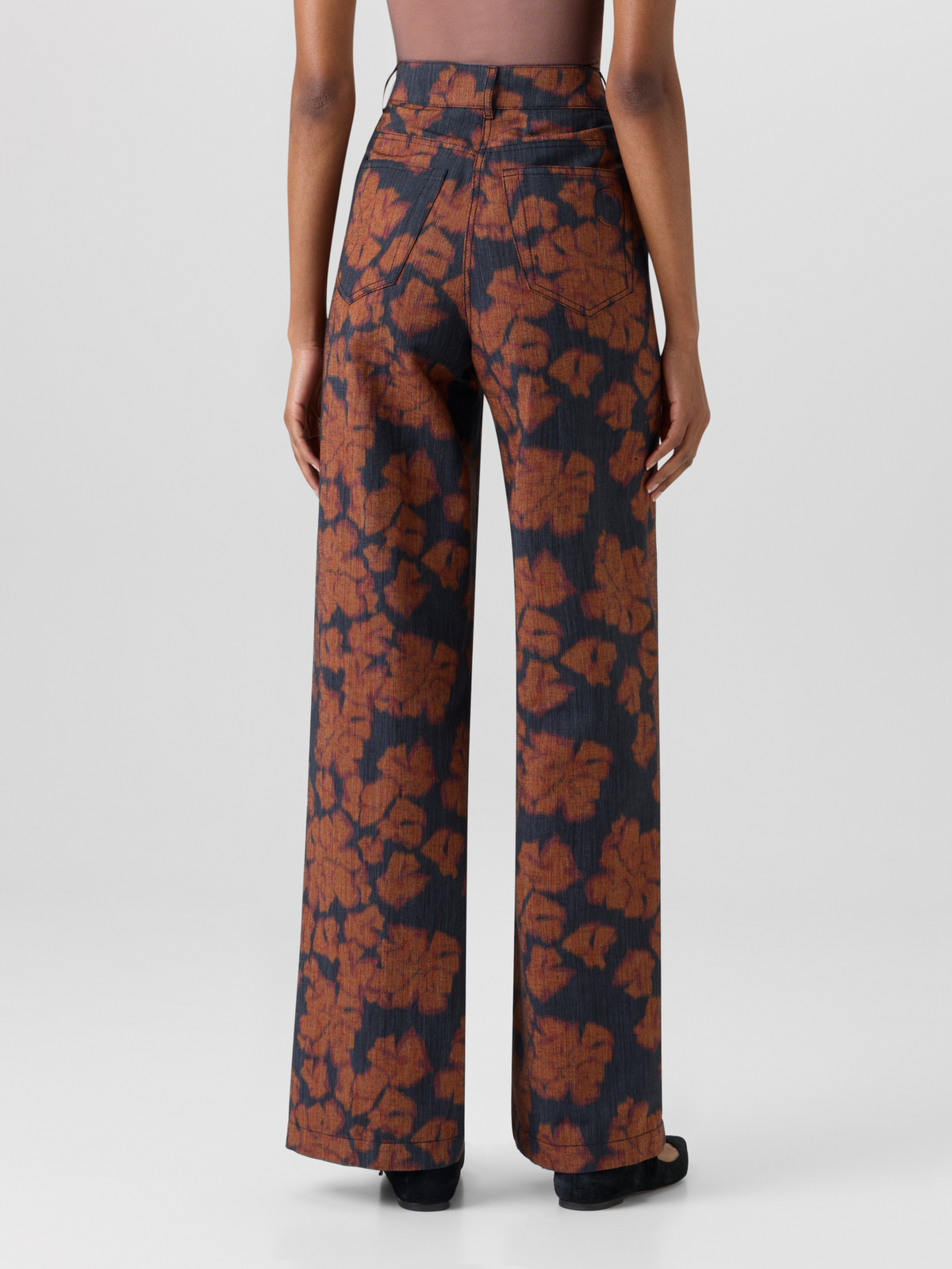 Designer Cooper Wide-Leg Hose aus Baumwoll-Canvas - Bunt #editorial