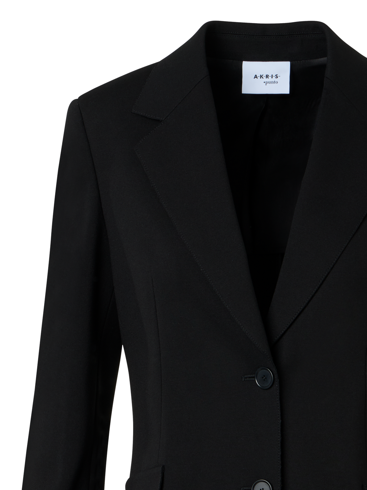 Designer Charakteristischer Viskose-Jersey-Blazer - Schwarz