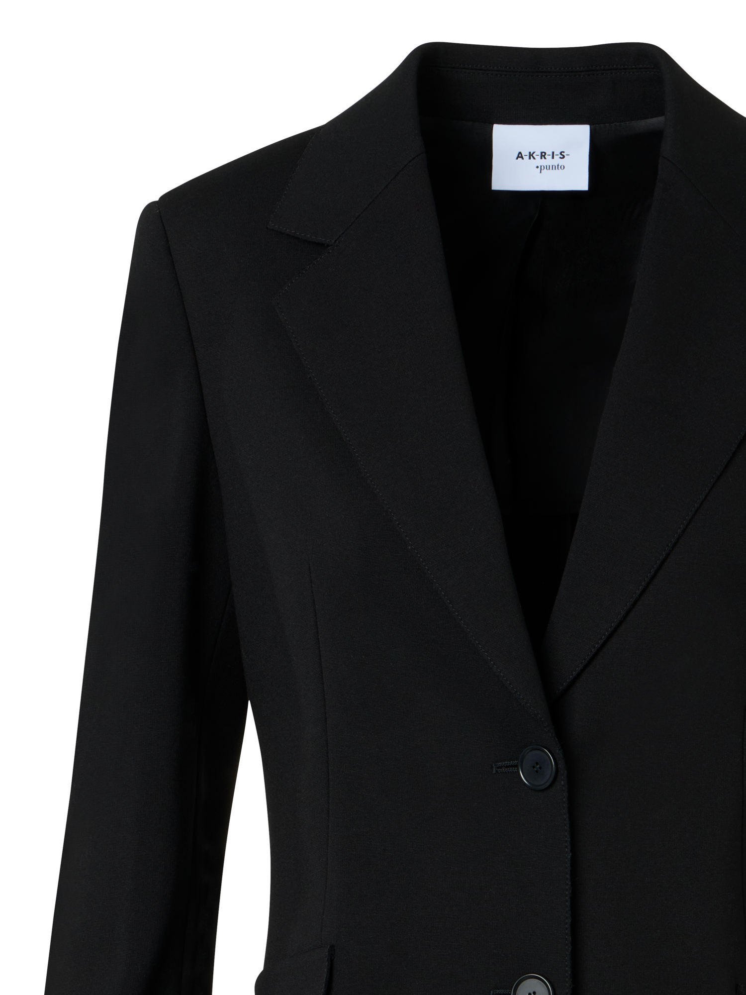 Designer Charakteristischer Viskose-Jersey-Blazer - Schwarz