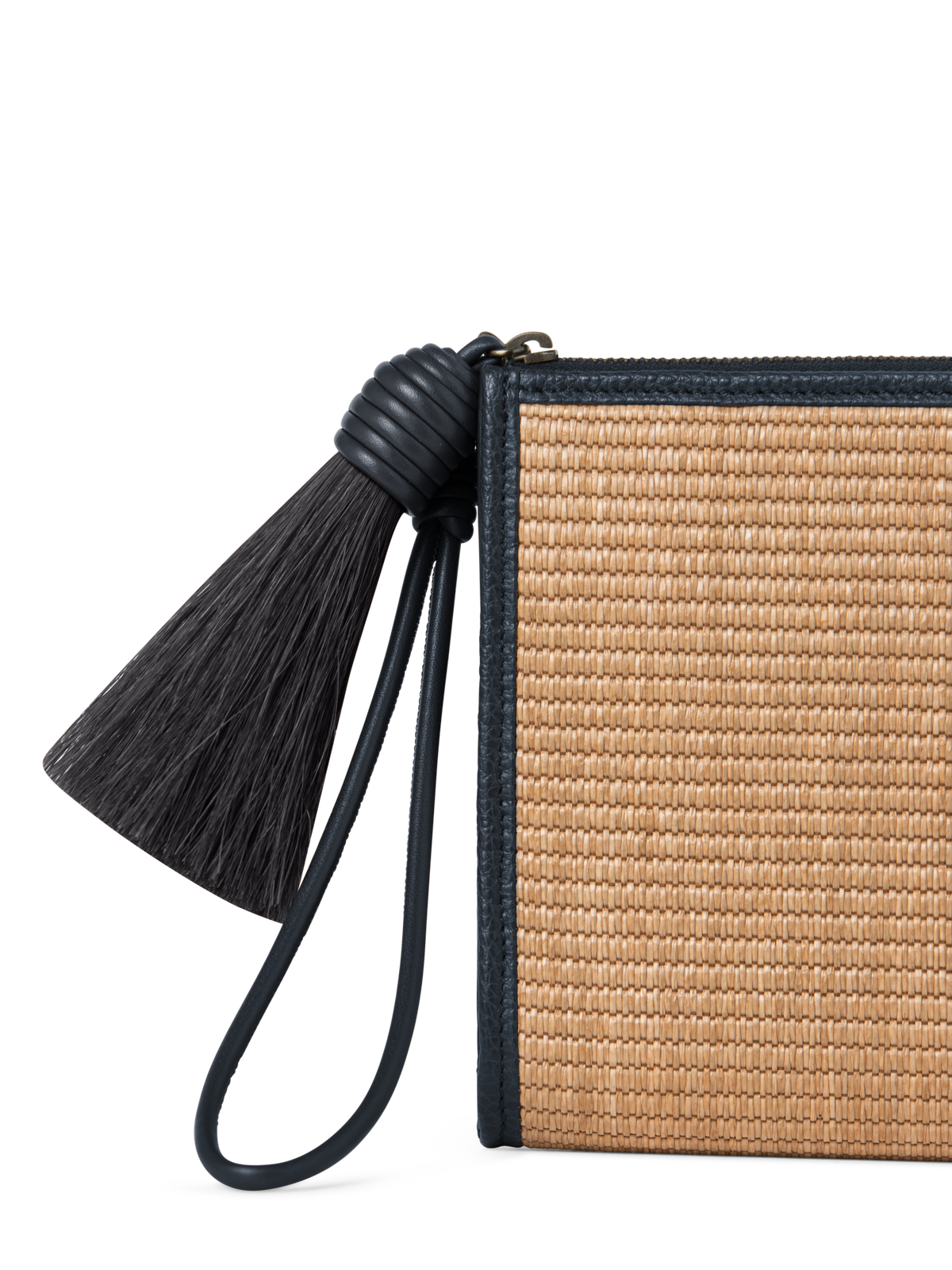 Designer Alexa Tassle Pouch - Dunkelblau - Blau - Bunt - Beige