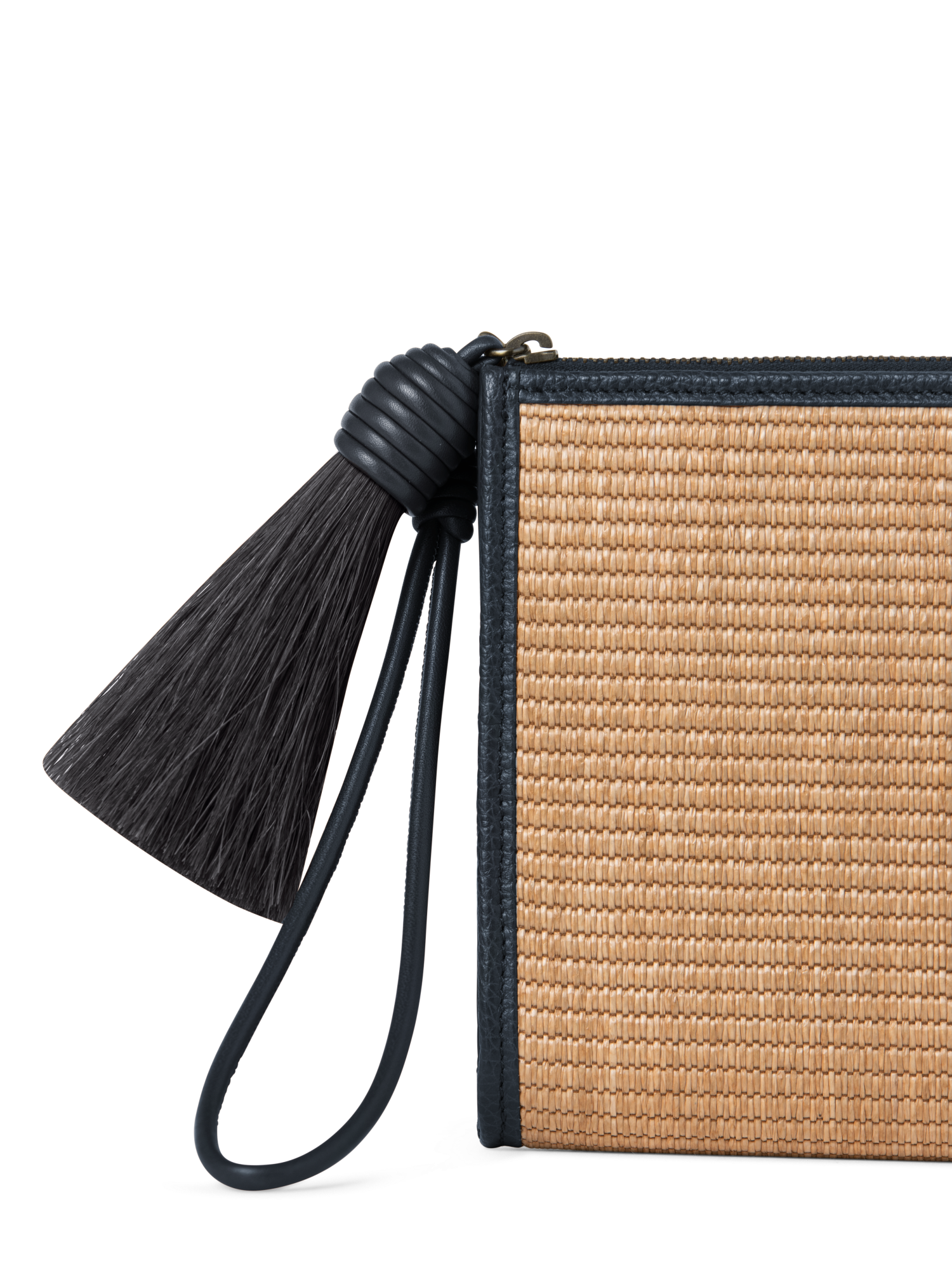 Designer Alexa Tassle Pouch - Dunkelblau - Blau - Bunt - Beige