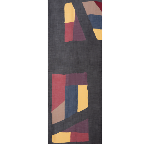 Scarf in Cashmere and Silk with Orphisme Print