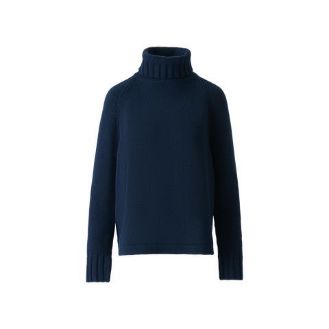 Boxy Kaschmir Rollkragen Pullover