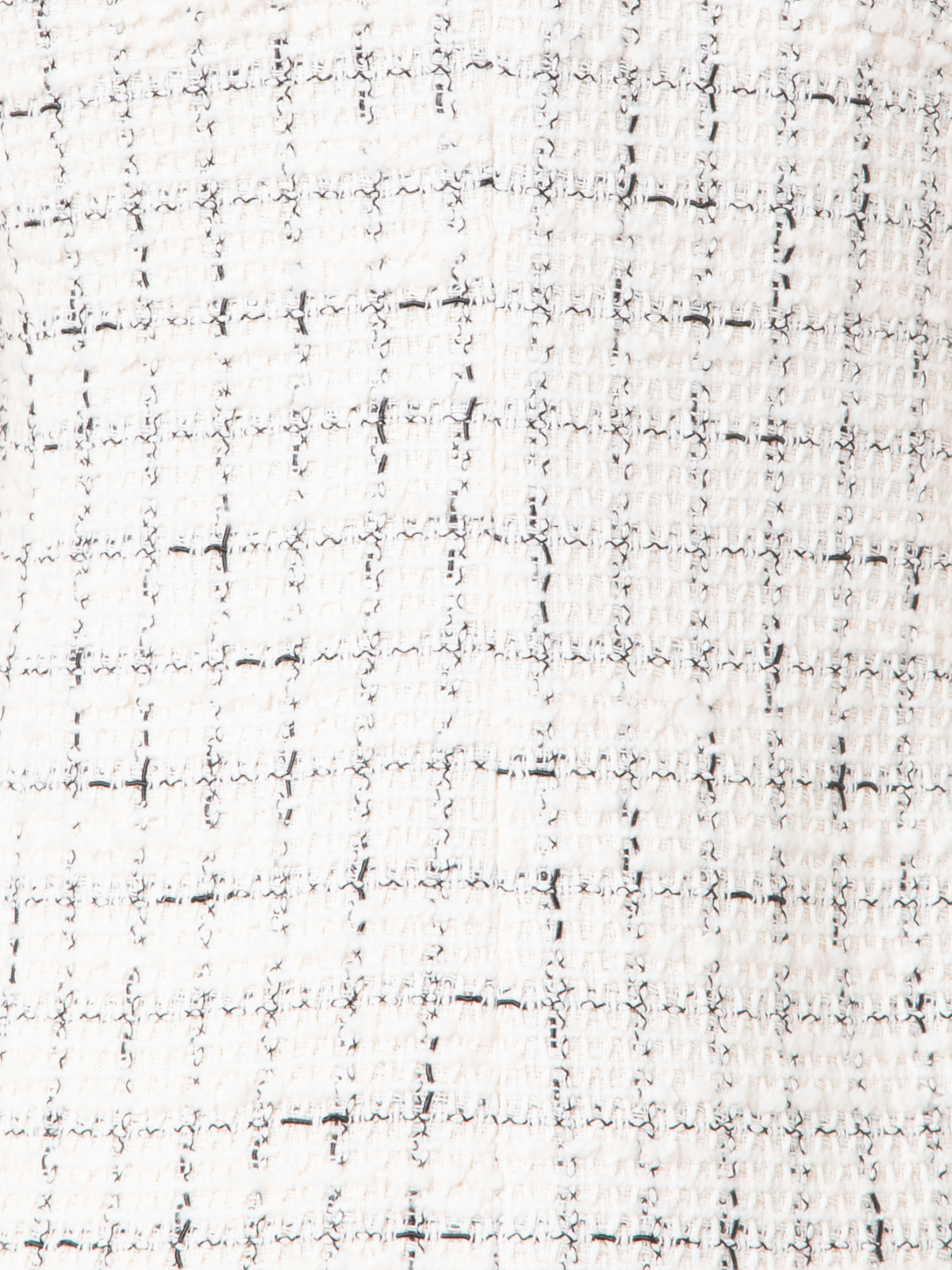 Designer Langer Blazer in Chunky Tweed - Ecru - Weiss