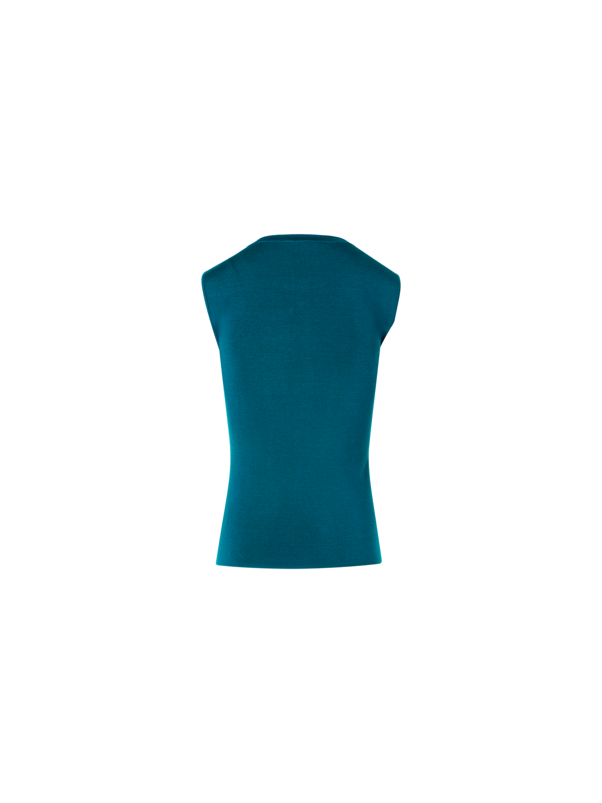 Designer Ärmelloses Stricktop aus Stretch-Seide - Blau