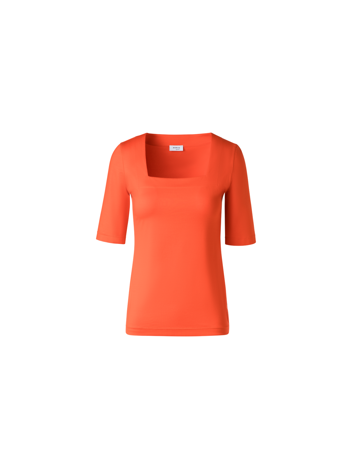 Designer T-Shirt mit quadratischem Ausschnitt - Orange
