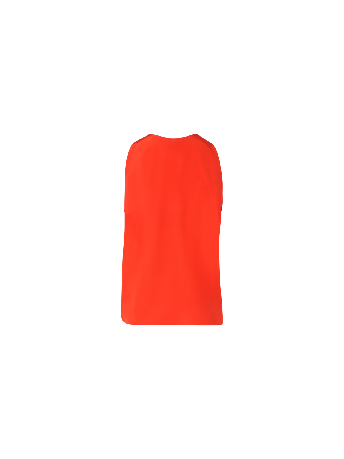 Designer Top aus Seiden-Georgette - Rot