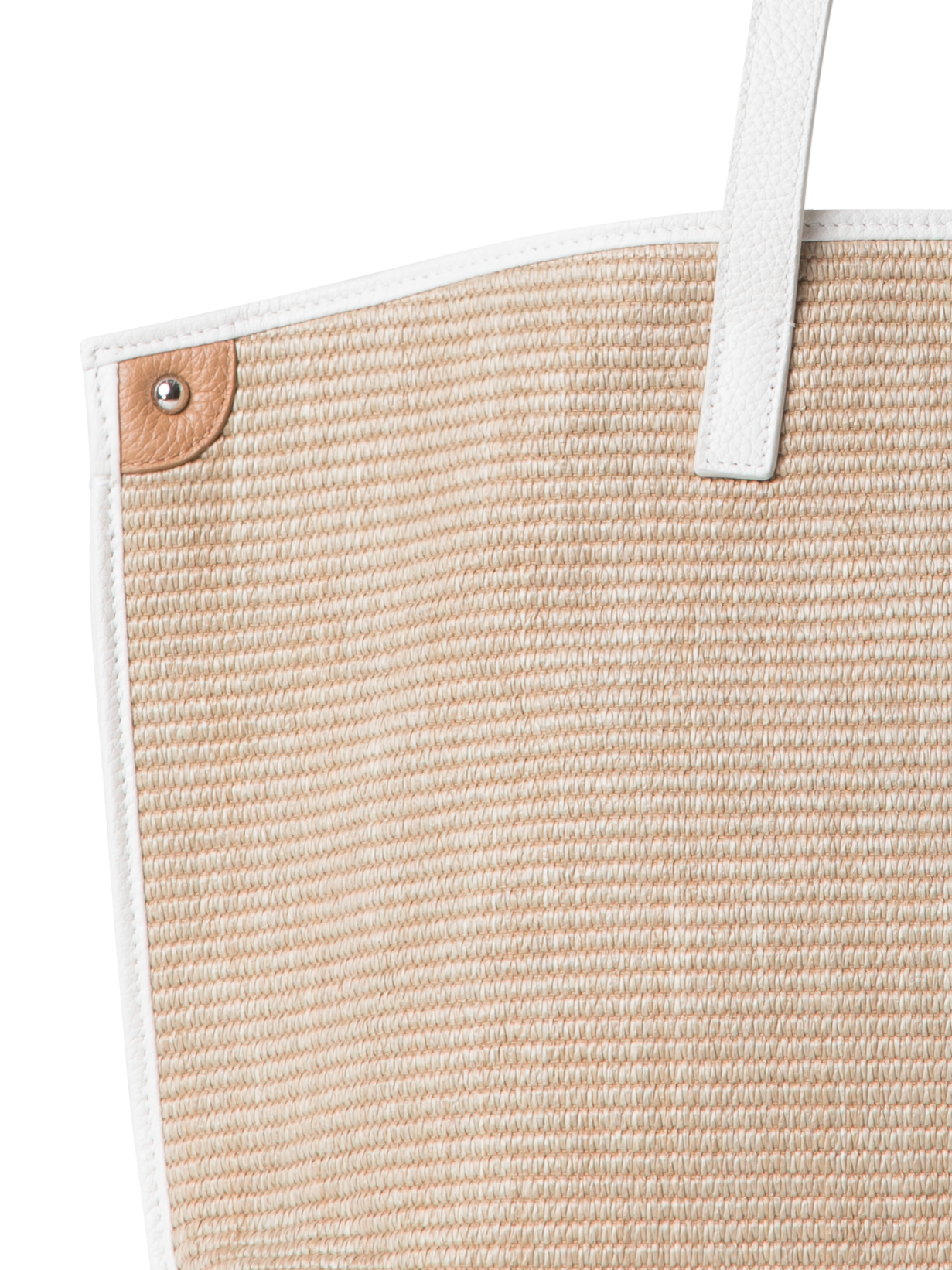 Designer Ai Small Shoulder Tote - Bunt - Beige - Weiss