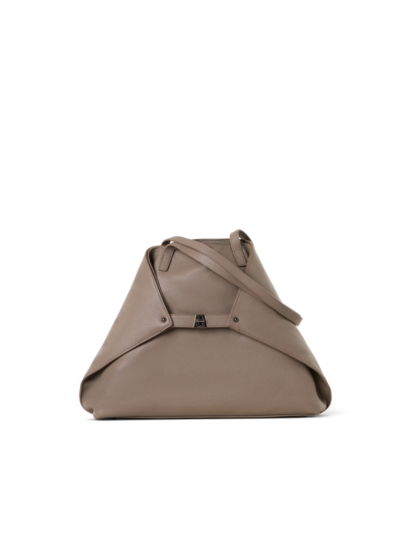 Designer Ai Medium Shoulder Tote - Beige