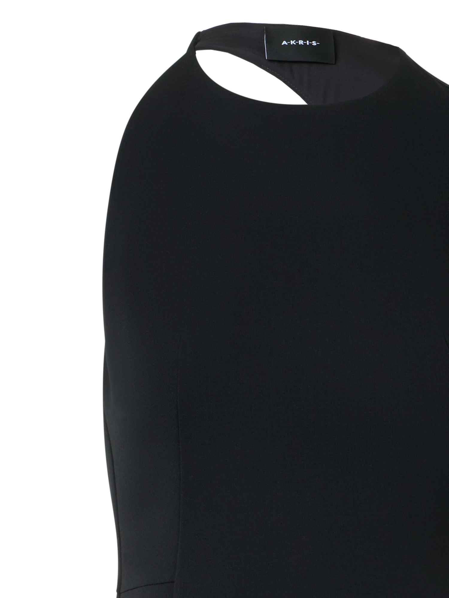 Designer Abendkleid mit Orbit-Cutout am Rücken - Schwarz