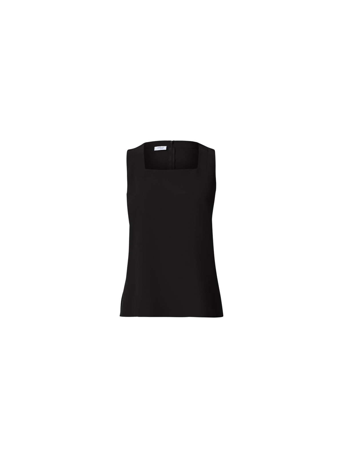 Designer Bluse aus Crêpe de Chine - Schwarz