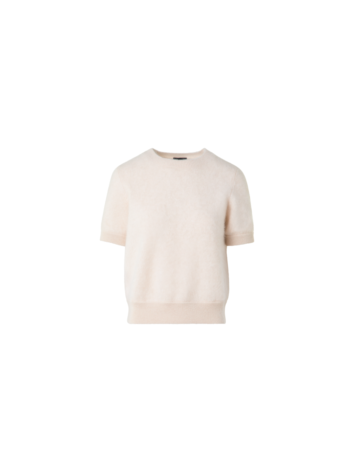 Designer Cloud Kurzarm-Kaschmirpullover - Grau - Beige