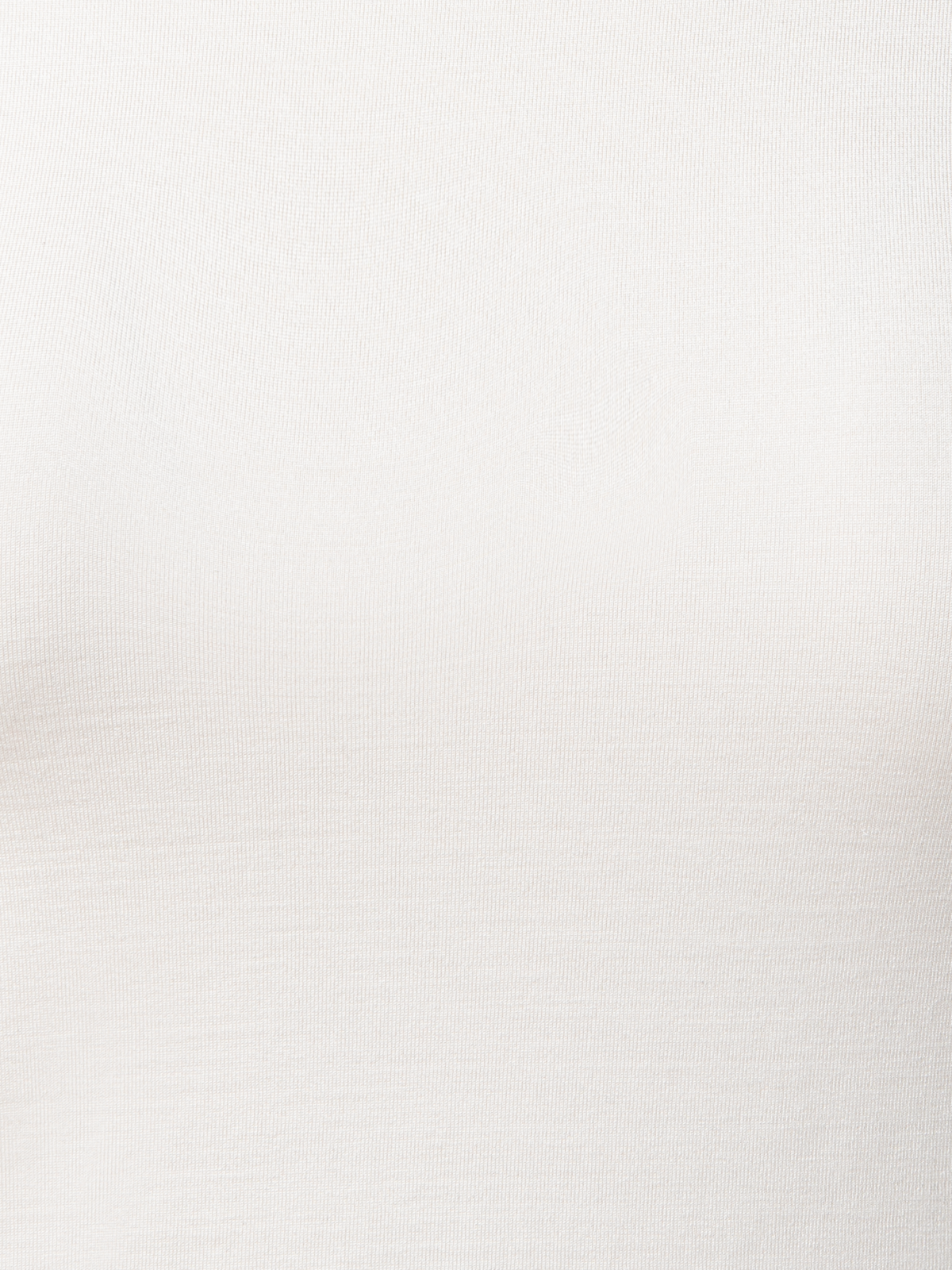 Designer Shirt mit 3/4 Arm aus Seiden-Jersey - Ecru - Weiss