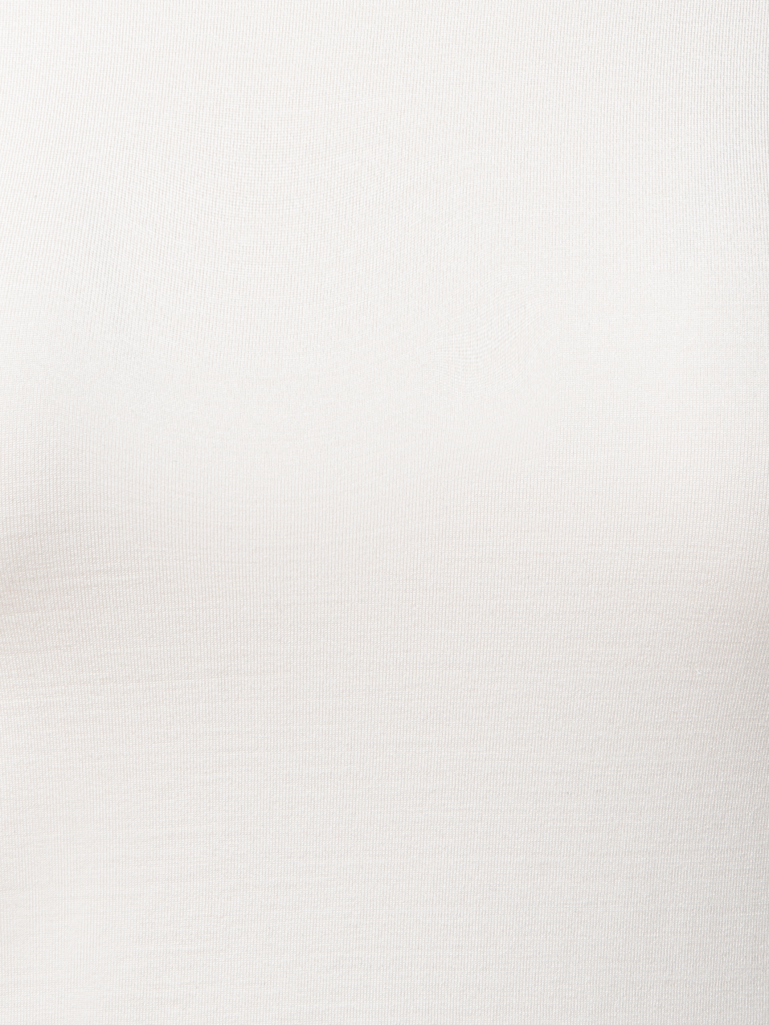 Designer Shirt mit 3/4 Arm aus Seiden-Jersey - Ecru - Weiss