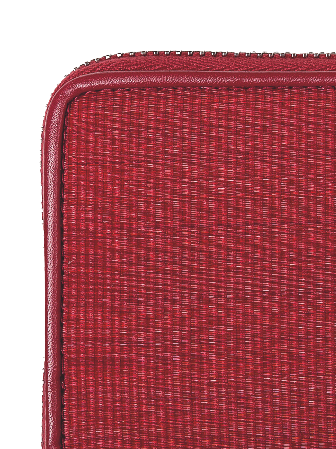 Designer Small Zip Wallet - Weinrot - Rot