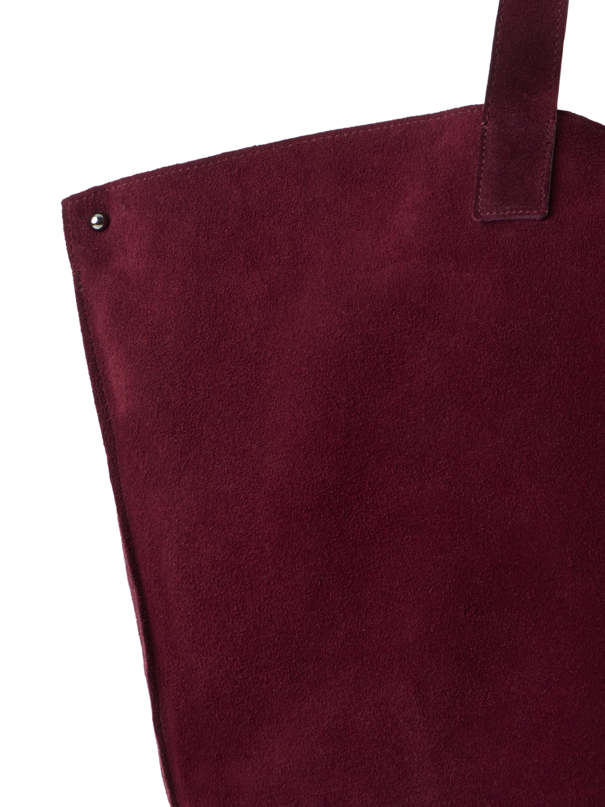 Designer Ai Medium Schultertasche aus Veloursleder - Weinrot