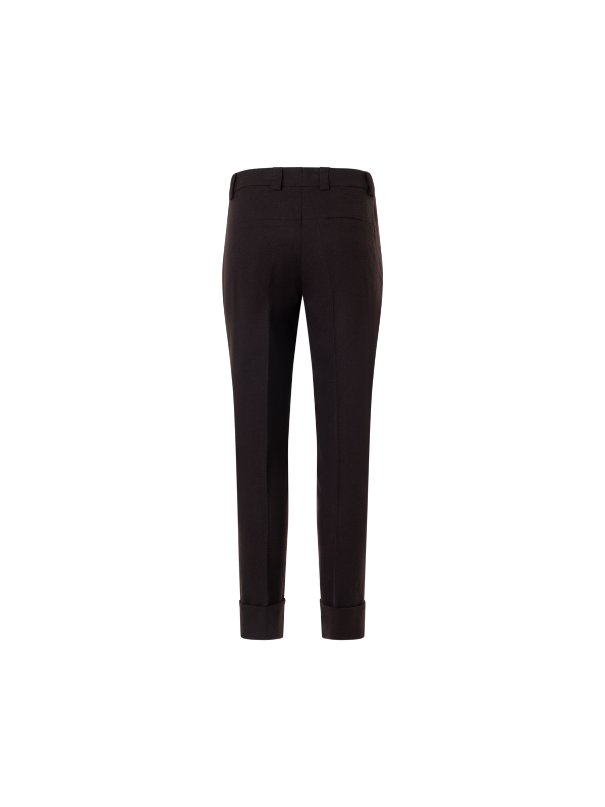 Designer Tapered Flanellhose mit Umschlag